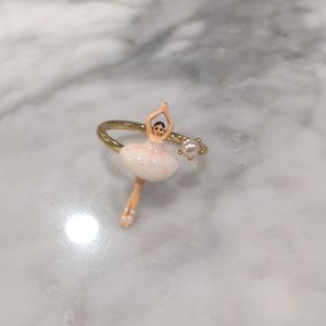 Les Néréides gold, adjustable ring